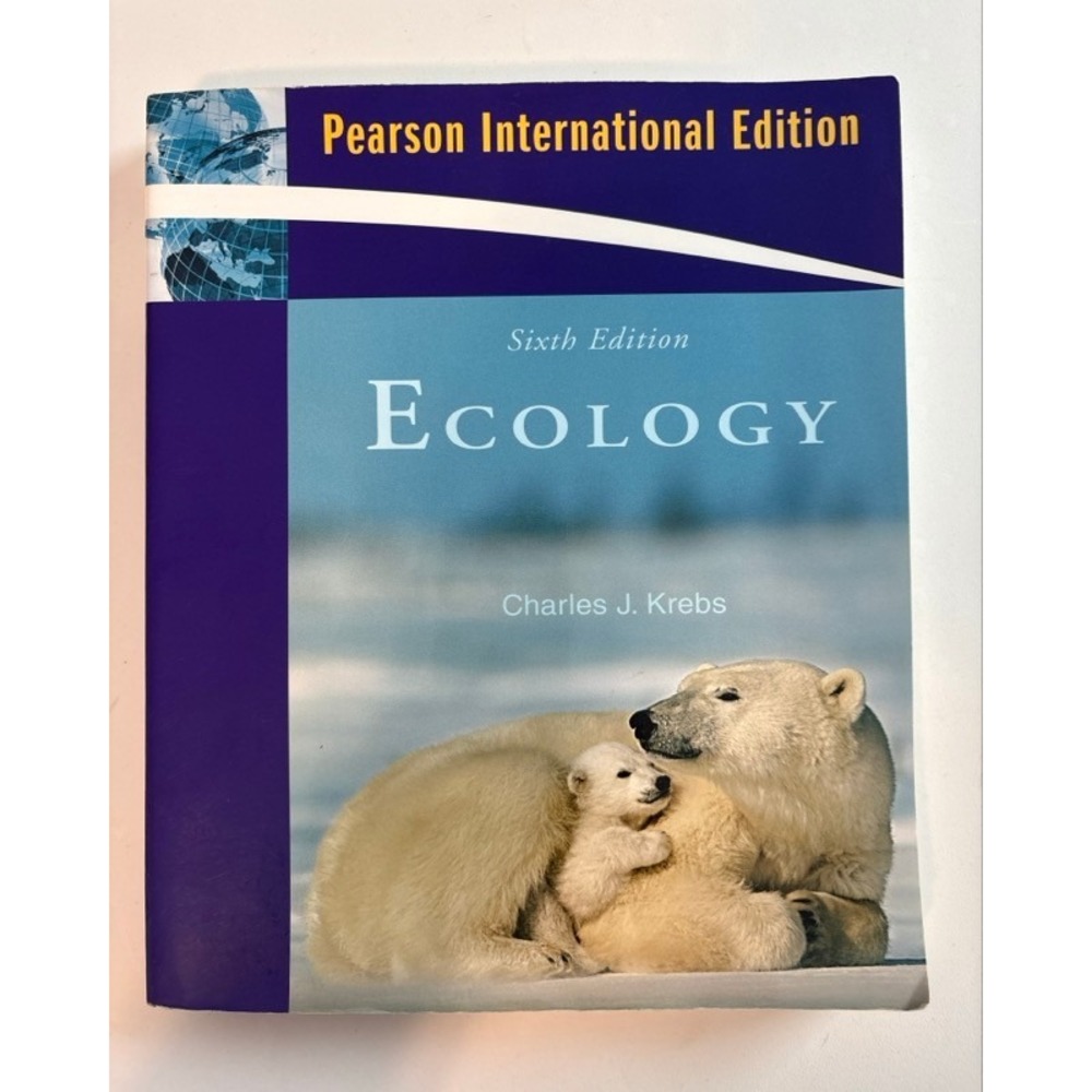 Ecology‎ 6th Edition Charles J Krebs Pearson International Edition Textbook